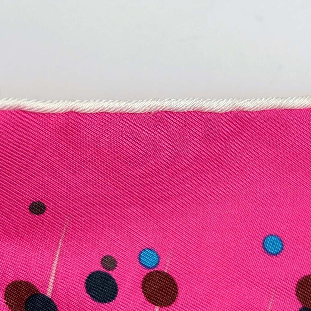 HERMES Authentic Pink Silk Scarf - Picture 3 of 3